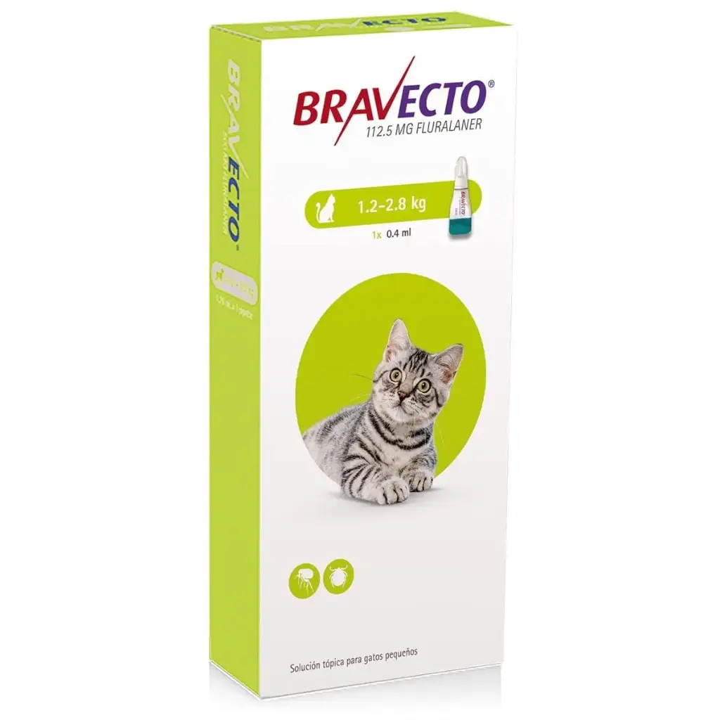 BRAVECTO GATO DE 1,2  A 2,8 KG